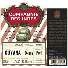 Compagnie des Indes - Guyana 14y, 62,4%, 70cl - slikforvoksne.dk